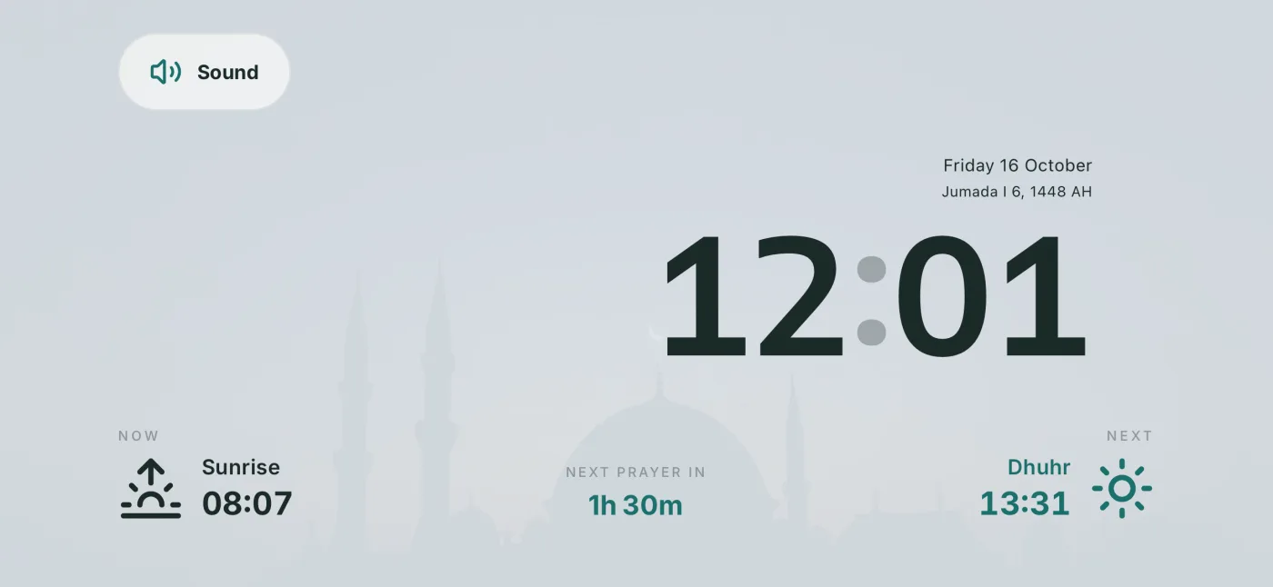 Standby clock, light look